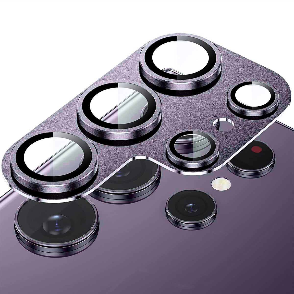 ENKAY HAT PRINCE For Samsung Galaxy S24 Ultra Camera Lens Protector AR HD Clear Lens Film - Purple