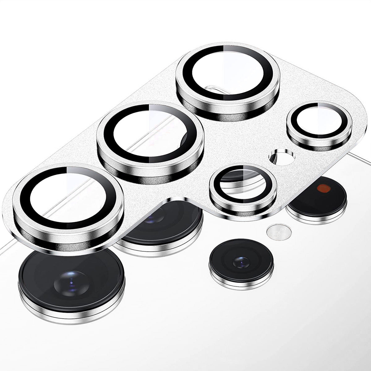 ENKAY HAT PRINCE For Samsung Galaxy S24 Ultra Camera Lens Protector AR HD Clear Lens Film - Silver