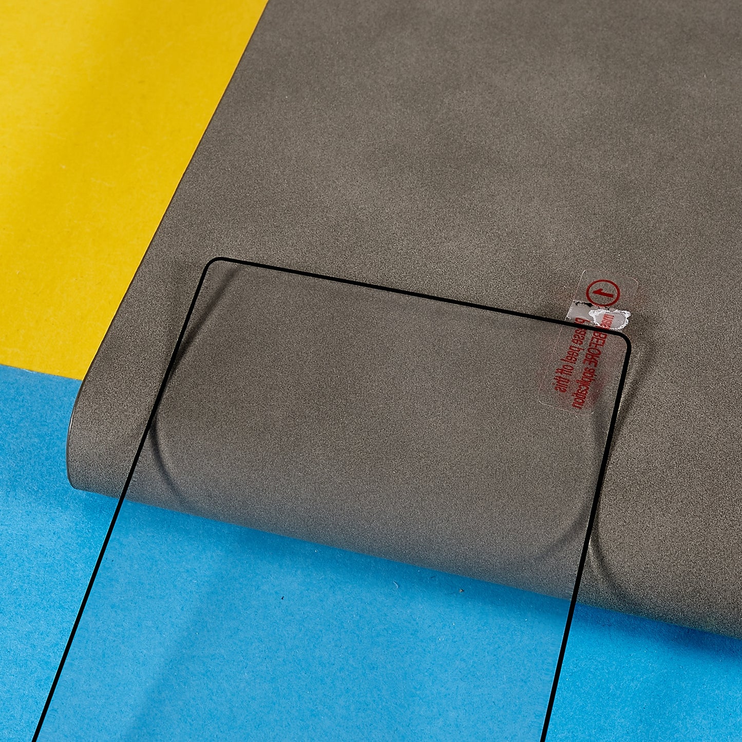 For Samsung Galaxy S24 Ultra Silk Printing Black Edge High Aluminum-silicon Glass Film (Fingerprint Unlock)