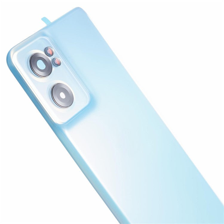 For OnePlus Nord CE 2 5G OEM Battery Housing with Adhesive Sticker + Camera Lens Cover - Blue