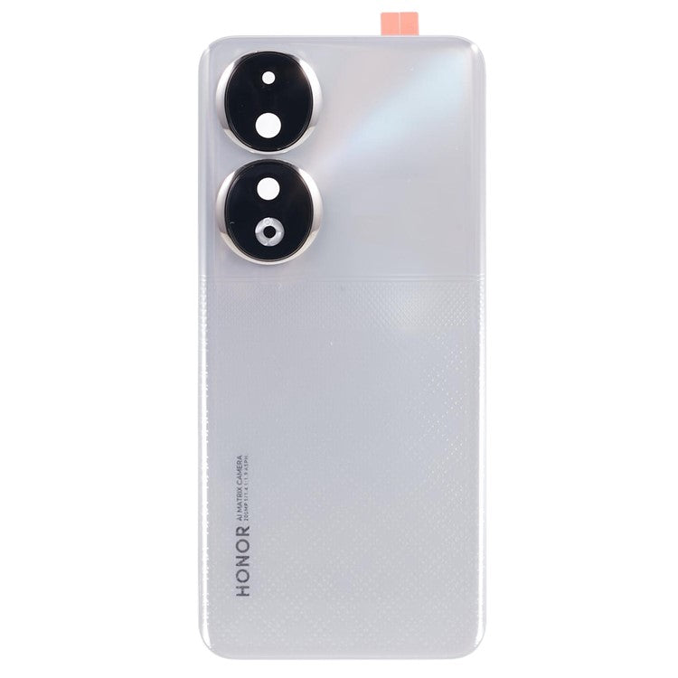 For Honor 90 REA-AN00 REA-NX9 OEM Battery Housing with Adhesive Sticker + Camera Lens Cover - Silver