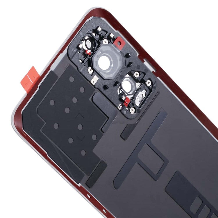 For Honor 90 REA-AN00 REA-NX9 OEM Battery Housing with Adhesive Sticker + Camera Lens Cover - Silver