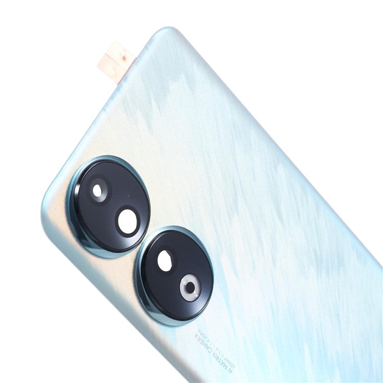 For Honor 90 REA-AN00 REA-NX9 OEM Battery Housing with Adhesive Sticker + Camera Lens Cover - Blue