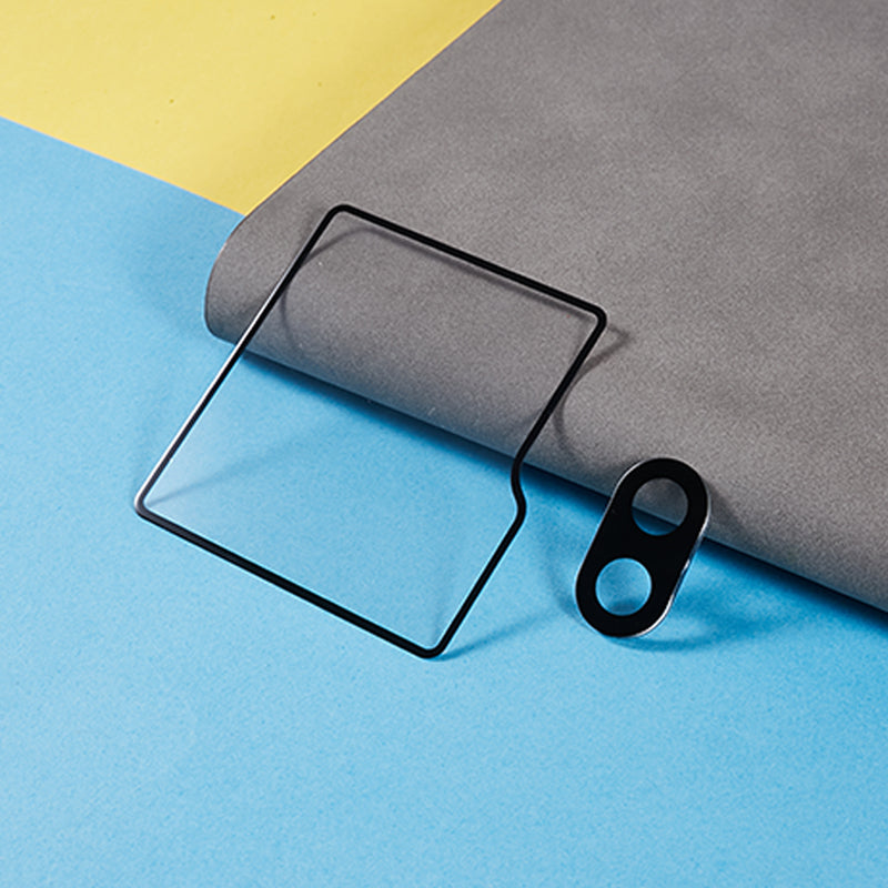 For Samsung Galaxy Z Flip6 5G Tempered Glass Film Set Camera Lens Protector + Small Screen Protector