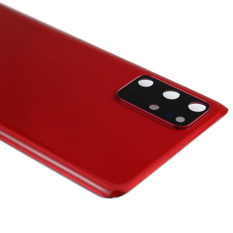 For Samsung Galaxy S20 Plus 4G G985 Battery Housing with Adhesive Sticker + Camera Lens Cover - Red