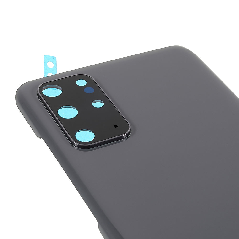 For Samsung Galaxy S20 Plus 4G G985 Battery Housing with Adhesive Sticker + Camera Lens Cover - Grey