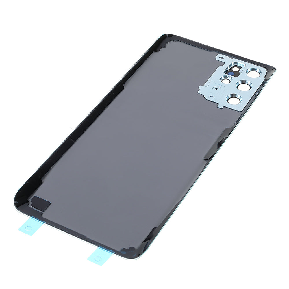 For Samsung Galaxy S20 Plus 4G G985 Battery Housing with Adhesive Sticker + Camera Lens Cover - Blue