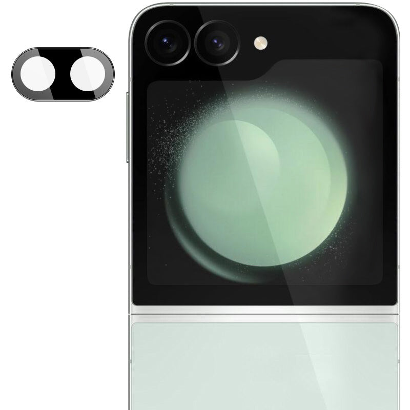 IMAK For Samsung Galaxy Z Flip6 5G Camera Lens Protector Integrated Tempered Glass+Acrylic Lens Cap (Black Version)