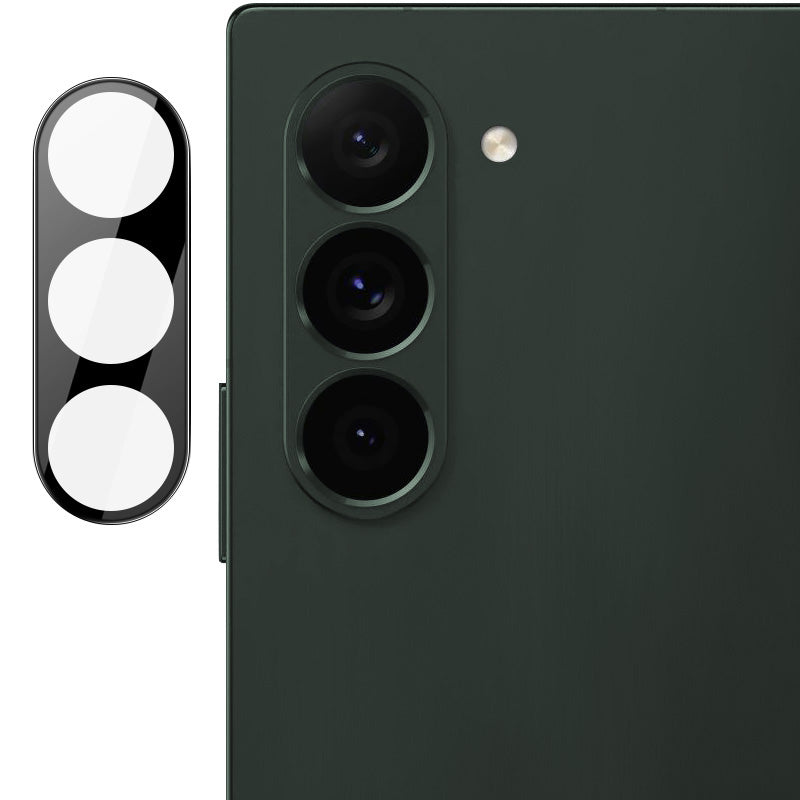 IMAK For Samsung Galaxy Z Fold6 5G Camera Lens Protector Integrated Full Coverage Tempered Glass +Acrylic Lens Cap (Black Version)