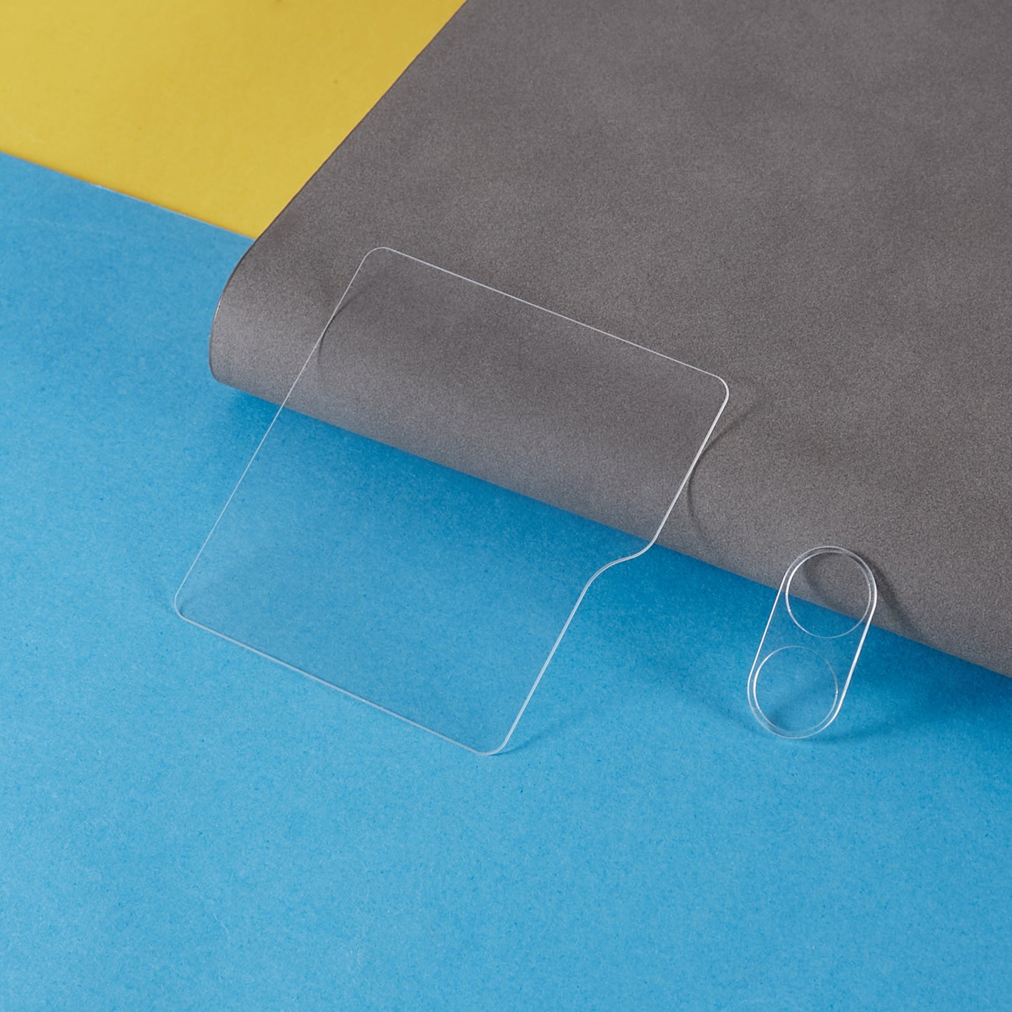 For Samsung Galaxy Z Flip6 5G Clear Tempered Glass Lens Protector + Small Rear Screen Protector Film Set