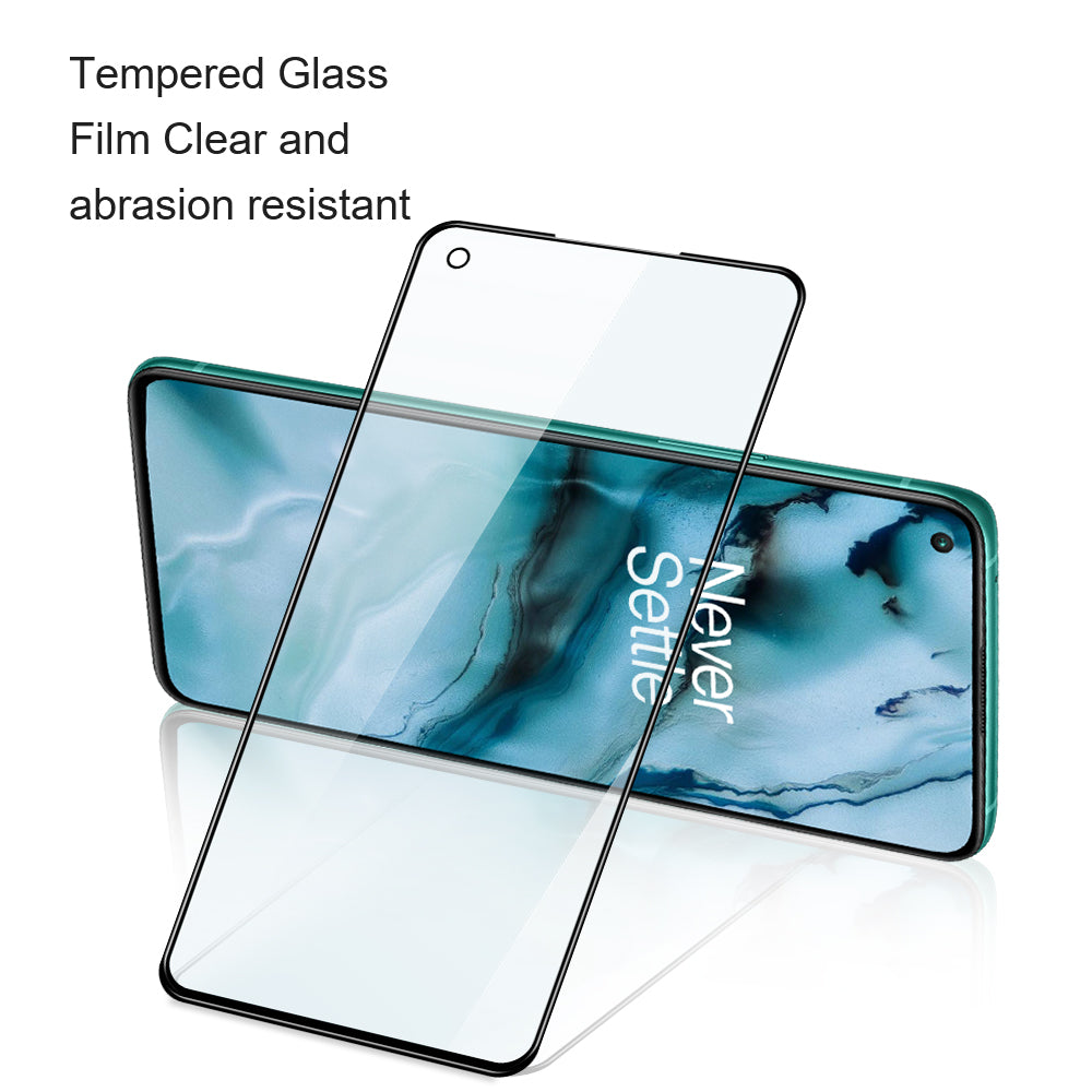 AMORUS 2Pcs For OnePlus Nord 3 5G / Ace 3 5G / Ace 2V / Ace 3V 5G Screen Protector Full Glue Tempered Glass Film - Black