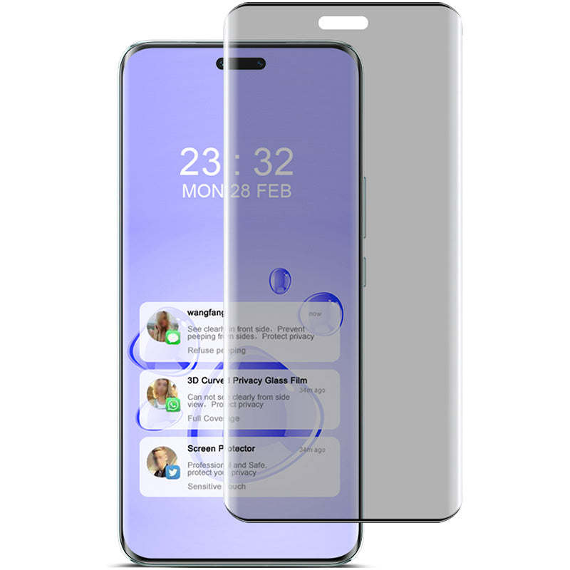 IMAK For 	Honor Magic6 RSR Porsche Design 5G Screen Protector 3D Curved Anti-Spy Film (No Edge Version)