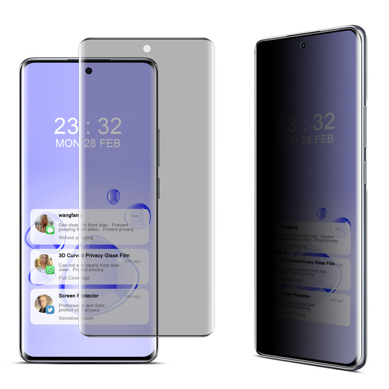 IMAK For Oppo A3 Pro 5G Anti-Spy Screen Protector 3D Curved Side Glue Film (No Edge Version)