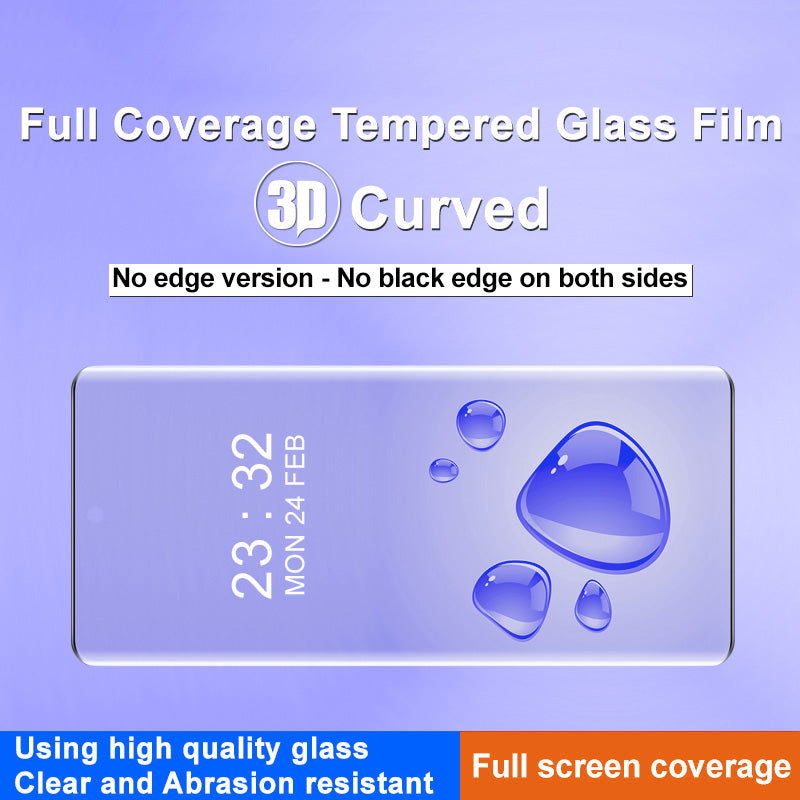 IMAK For Oppo A3 Pro 5G 3D Curved Screen Protector Tempered Glass Anti-scratch Film (No Edge Version)