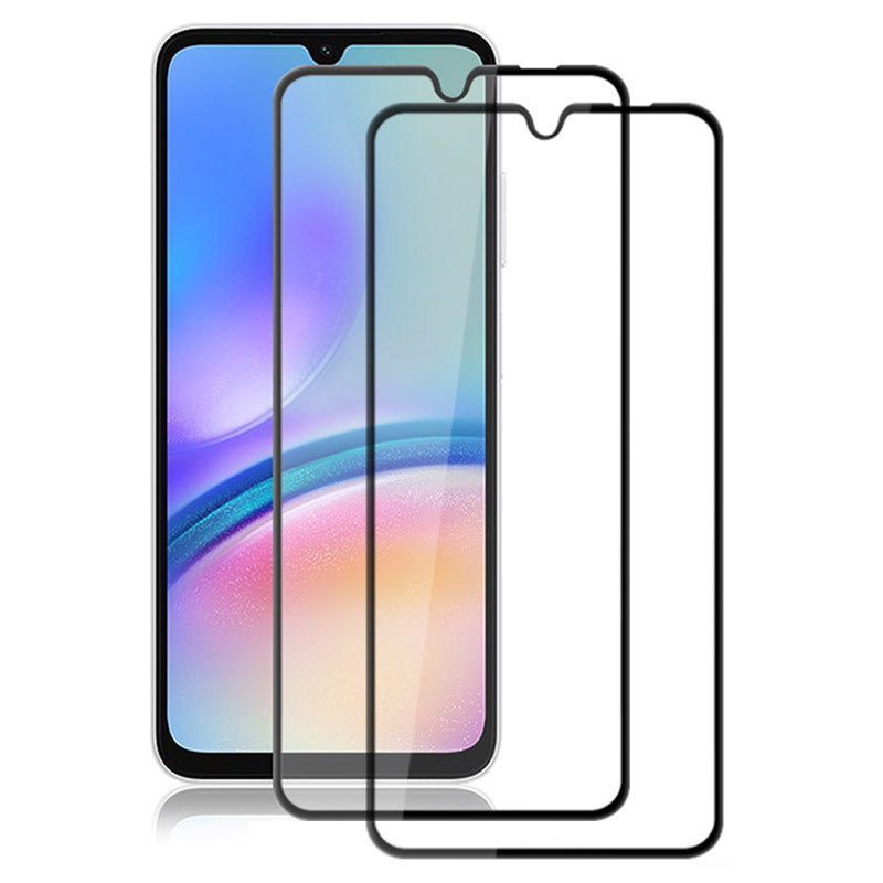 AMORUS 2Pcs For Samsung Galaxy A05s 4G / M14 4G Silk Printing Tempered Glass Screen Protector Silk Printing Film - Black