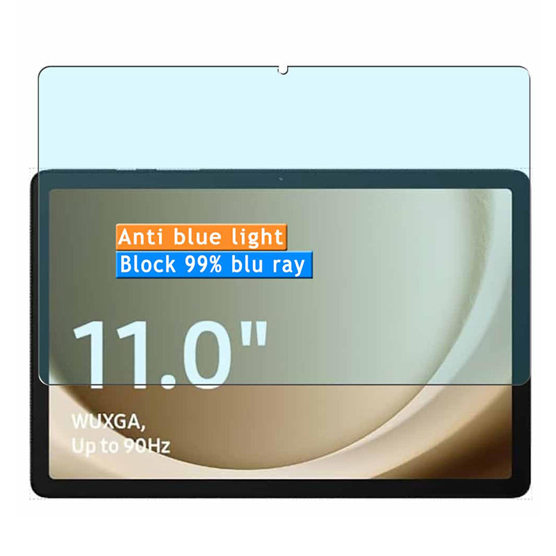 For Samsung Galaxy Tab A9+ Anti-blue-ray Full Screen Protector 0.3mm Arc Edge Tempered Glass Film