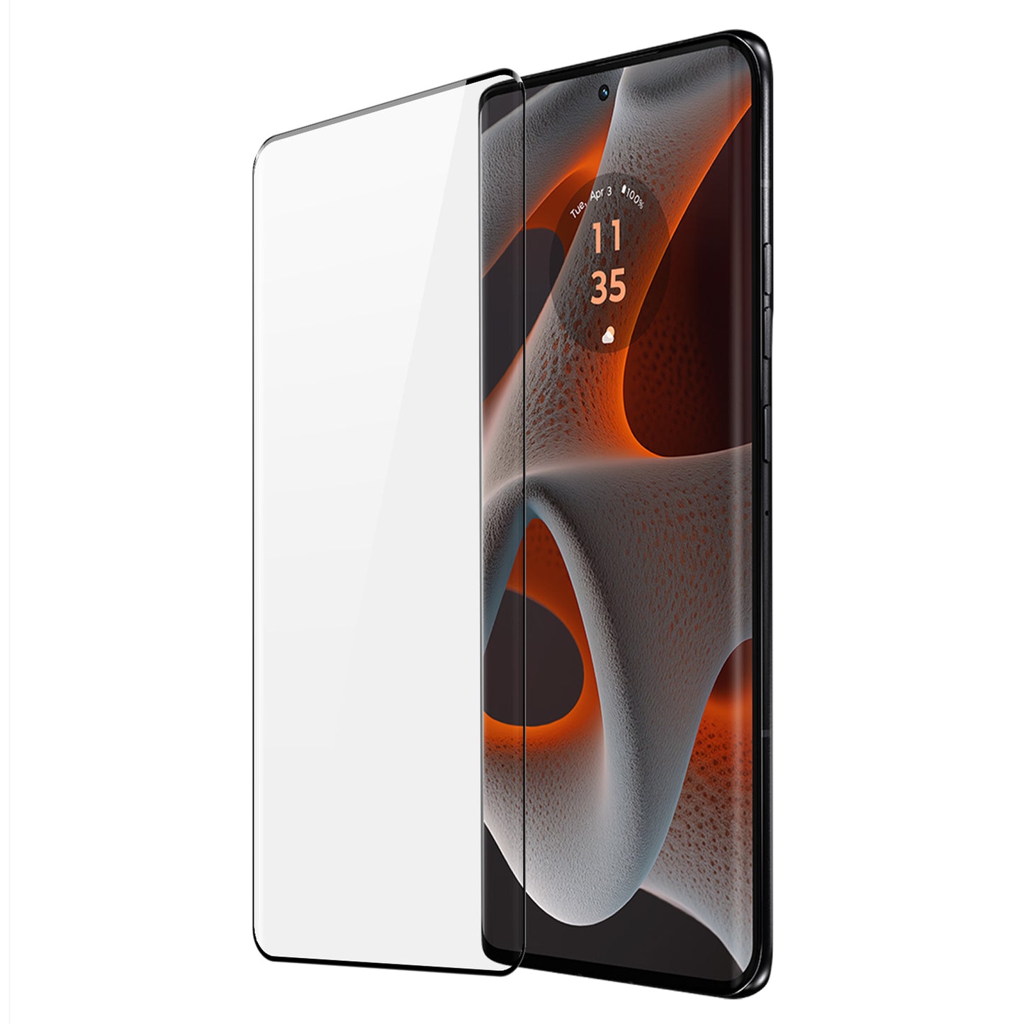 DUX DUCIS For Motorola Edge 50 Pro 5G Screen Protector Hot Bending Full Glue Medium Alumina Glass Film