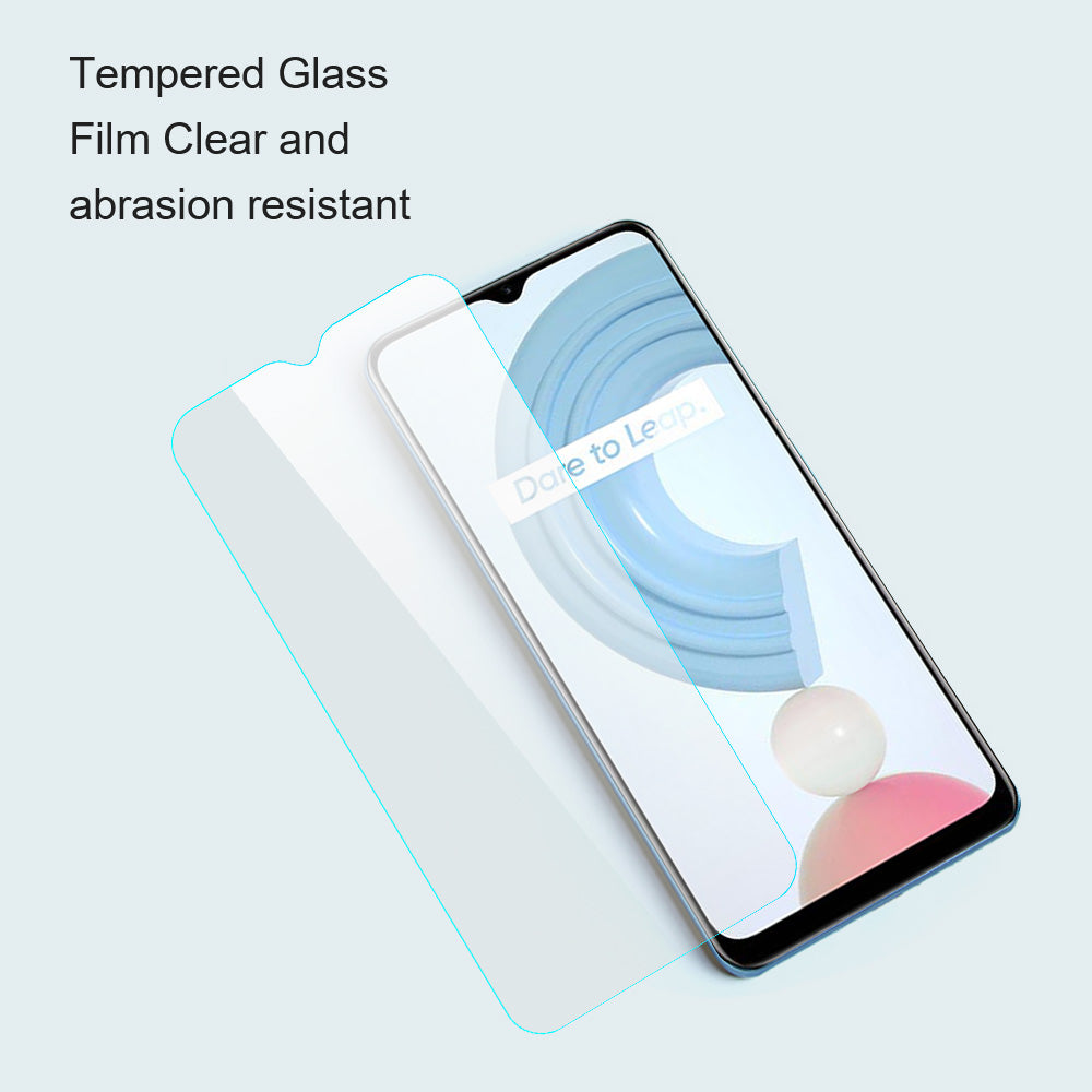 AMORUS For Realme 12 Lite 4G High Aluminum-silicon Glass Screen Protector 2.5D Arc Edge 9H Screen Film