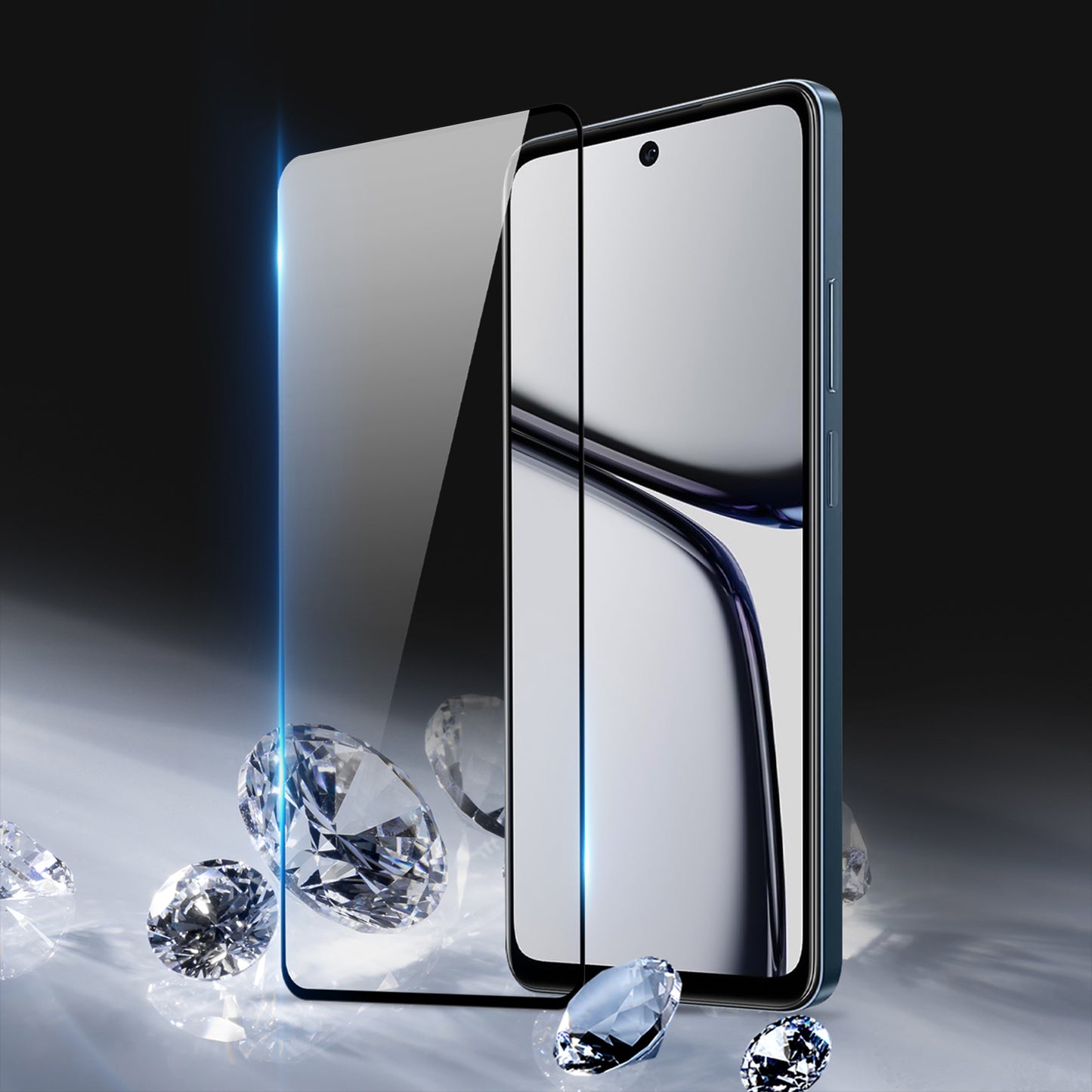 DUX DUCIS For Realme C65 4G Screen Protector Anti-explosion Medium Alumina Glass 2.5D Film (9D)