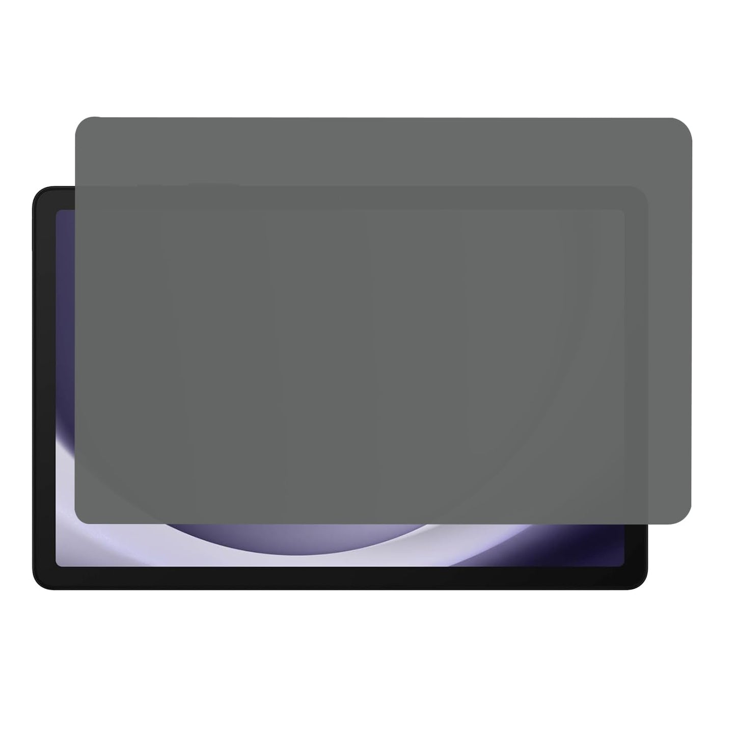 For Samsung Galaxy Tab A9+ Screen Protector 0.3mm Arc Edge Full Covering Anti-Spy Tempered Glass Film