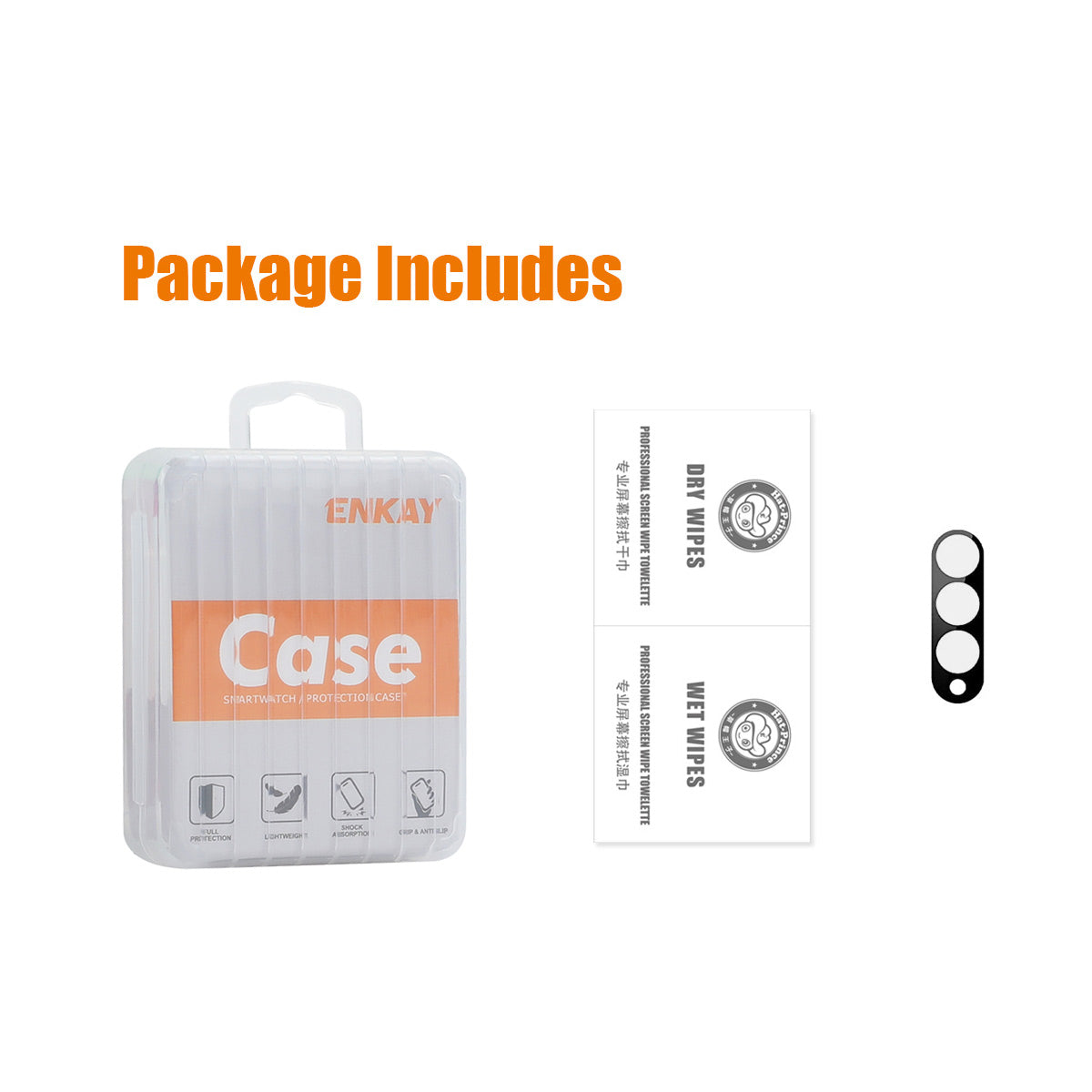 ENKAY HAT PRINCE for Samsung Galaxy Z Fold6 5G Integrated Camera Lens Film Tempered Glass Lens Protector - Black