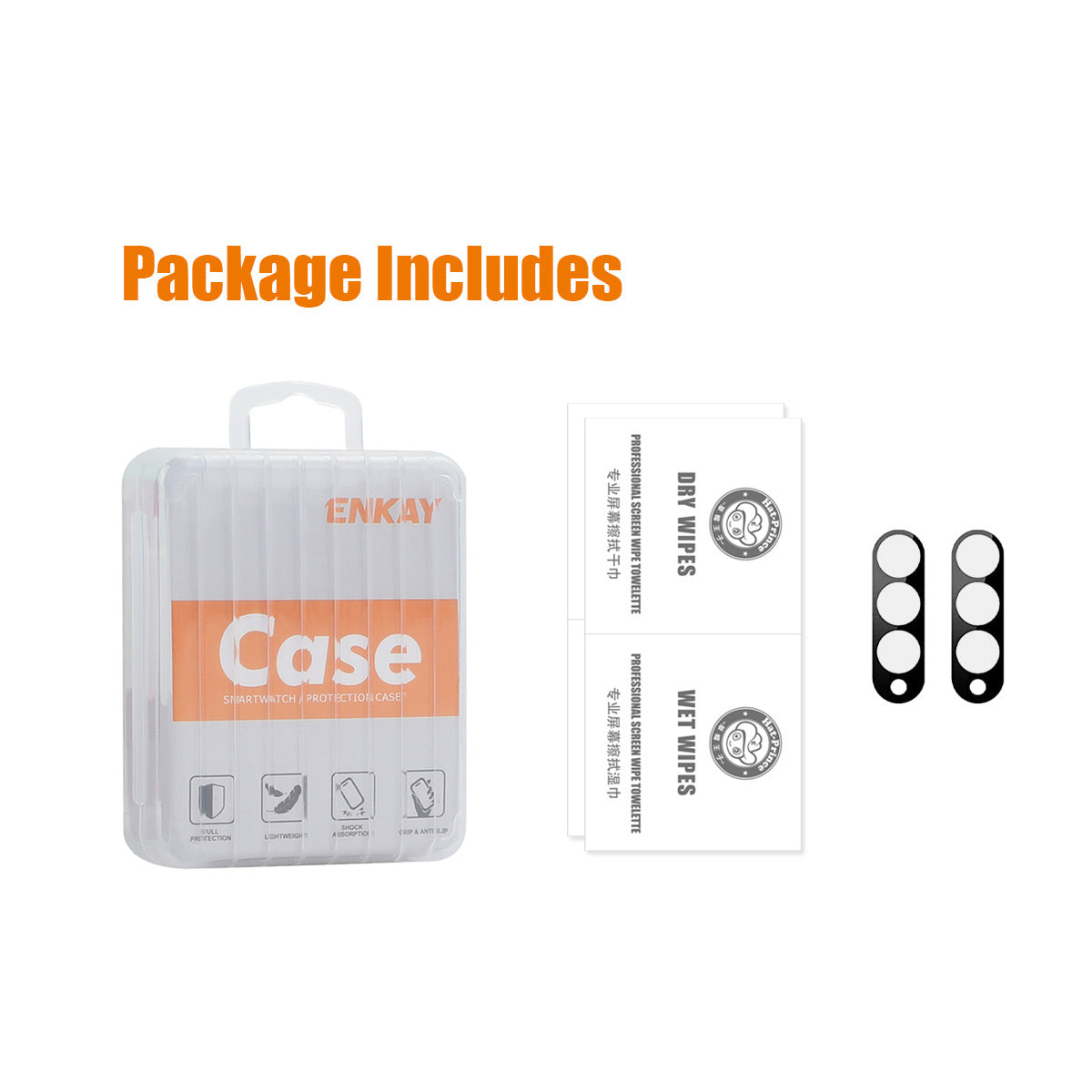 ENKAY HAT PRINCE 2Pcs For Samsung Galaxy Z Fold6 5G Camera Lens Protector Tempered Glass Phone Lens Film - Black