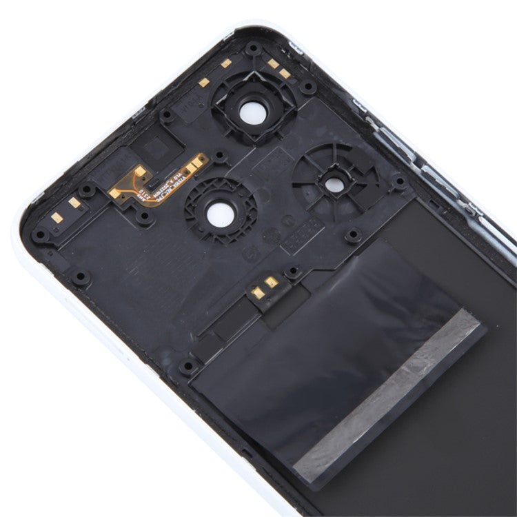 For TECNO Spark 10 Pro KI7 Back Battery Housing Cover with Camera Ring Lens Cover Spare Part - White