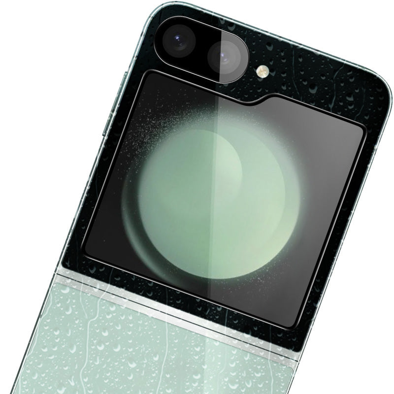 IMAK For Samsung Galaxy Z Flip6 5G Camera Lens Protector Oleophobic Ultra Clear Lens Film with Back Screen Film Set (Black Version)