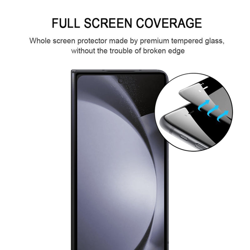 For Samsung Galaxy Z Fold6 5G Front Tempered Glass Screen Protector Full Cover Full Glue Silk Printing Clear Film