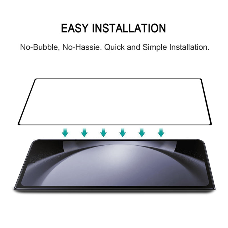 For Samsung Galaxy Z Fold6 5G Front Tempered Glass Screen Protector Full Cover Full Glue Silk Printing Clear Film