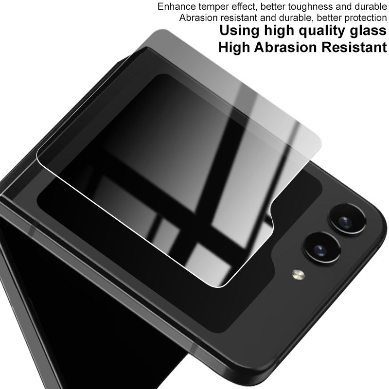 IMAK For Samsung Galaxy Z Flip6 5G Small Screen Protector Anti-Peeping Tempered Glass Front Film
