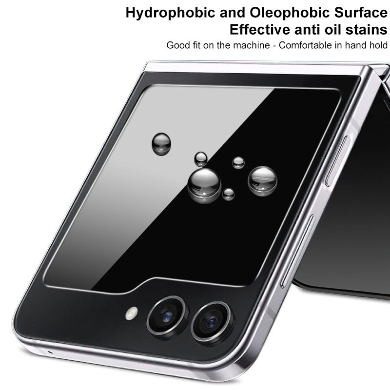 IMAK For Samsung Galaxy Z Flip6 5G Small Screen Protector Anti-Peeping Tempered Glass Front Film