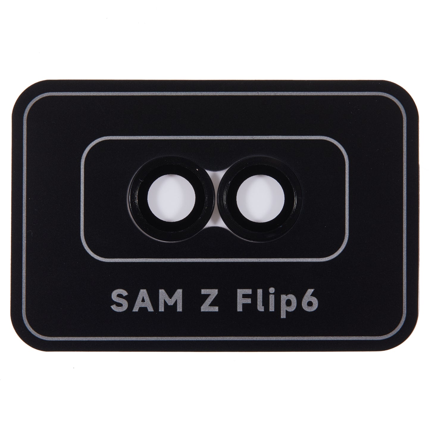 For Samsung Galaxy Z Flip6 5G Camera Lens Protector Precise Positioning Individual Lens Film Set - Black