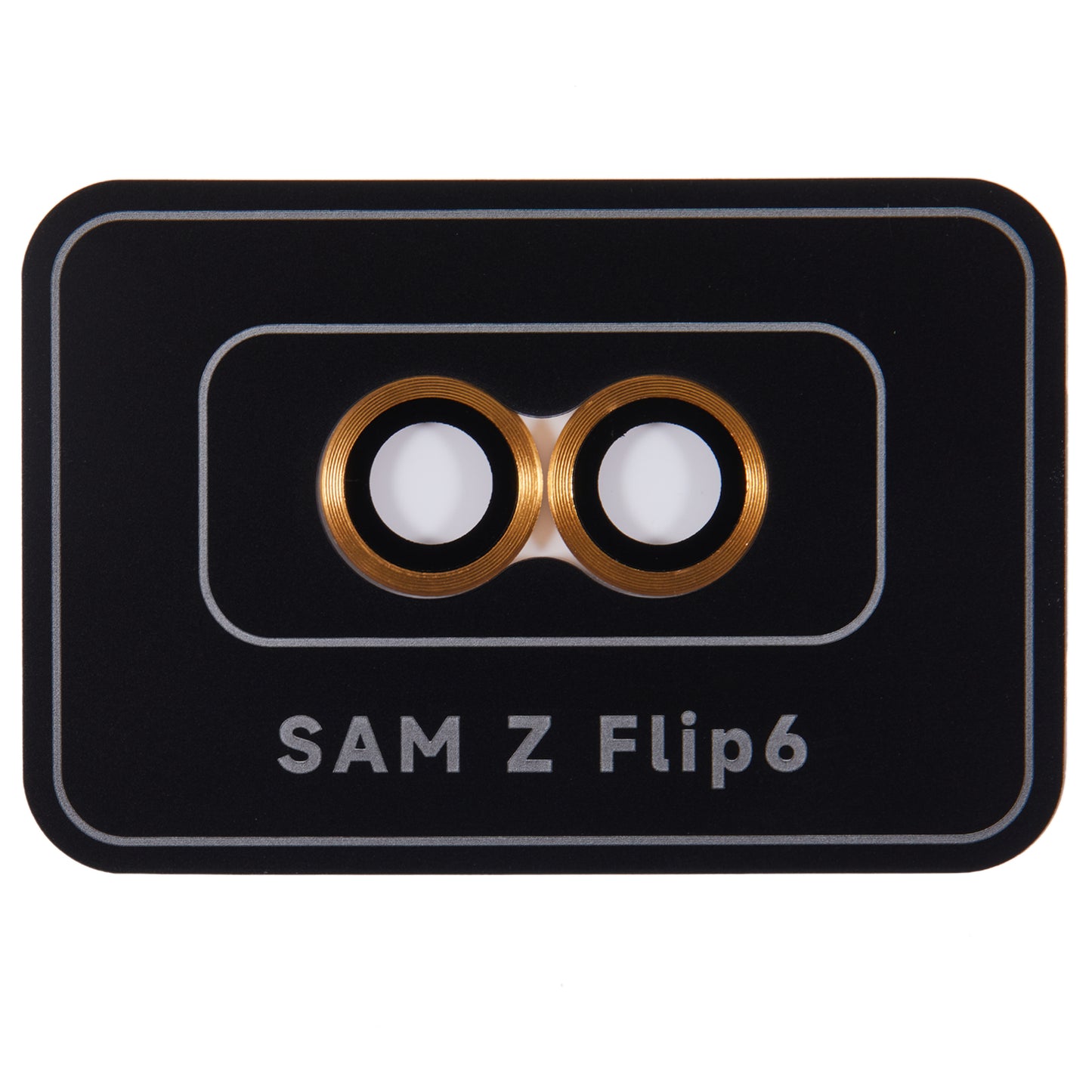 For Samsung Galaxy Z Flip6 5G Camera Lens Protector Precise Positioning Individual Lens Film Set - Gold