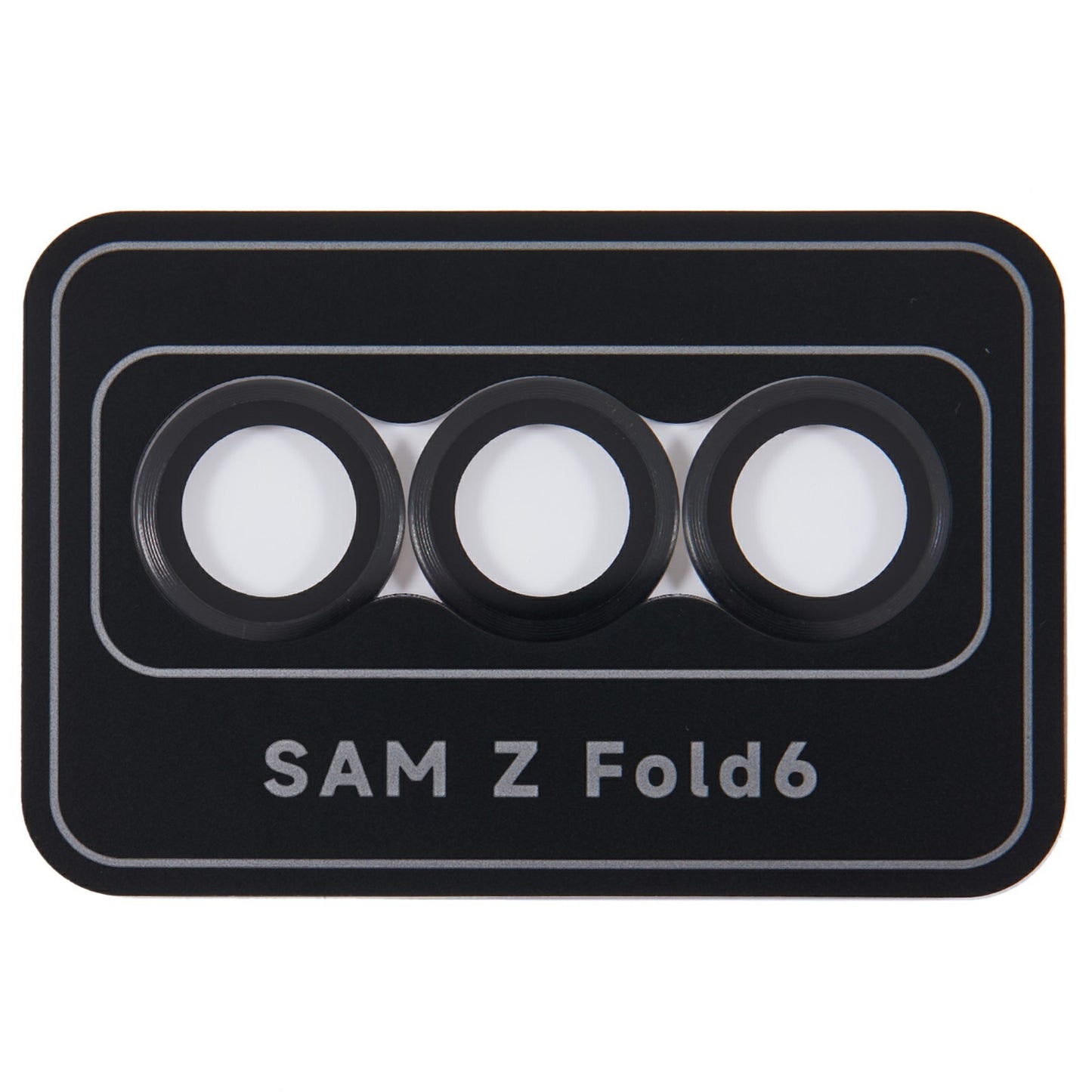 For Samsung Galaxy Z Fold6 5G Camera Lens Protector Set Precise Positioning Individual Lens Film - Black