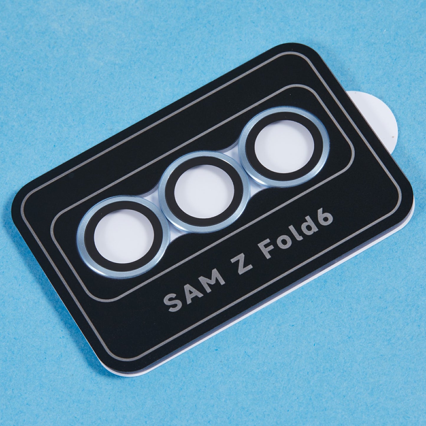 For Samsung Galaxy Z Fold6 5G Camera Lens Protector Set Precise Positioning Individual Lens Film - Blue