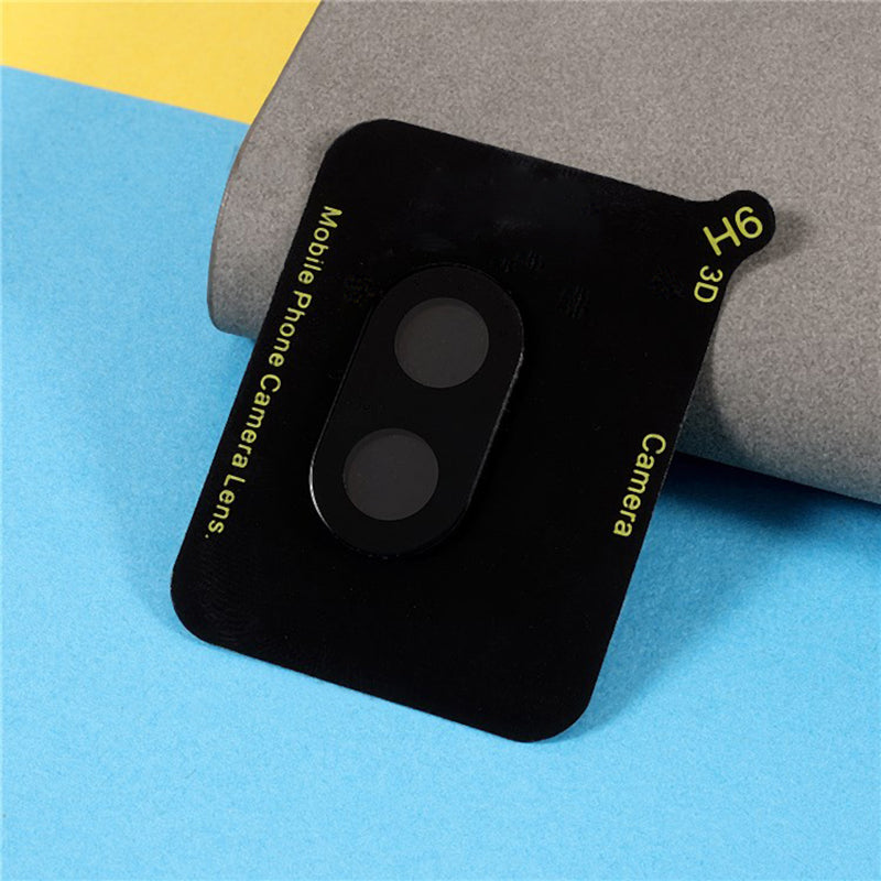 For Samsung Galaxy Z Flip6 5G Camera Lens Protector Clear Tempered Glass Lens Film - Silk Printing Black