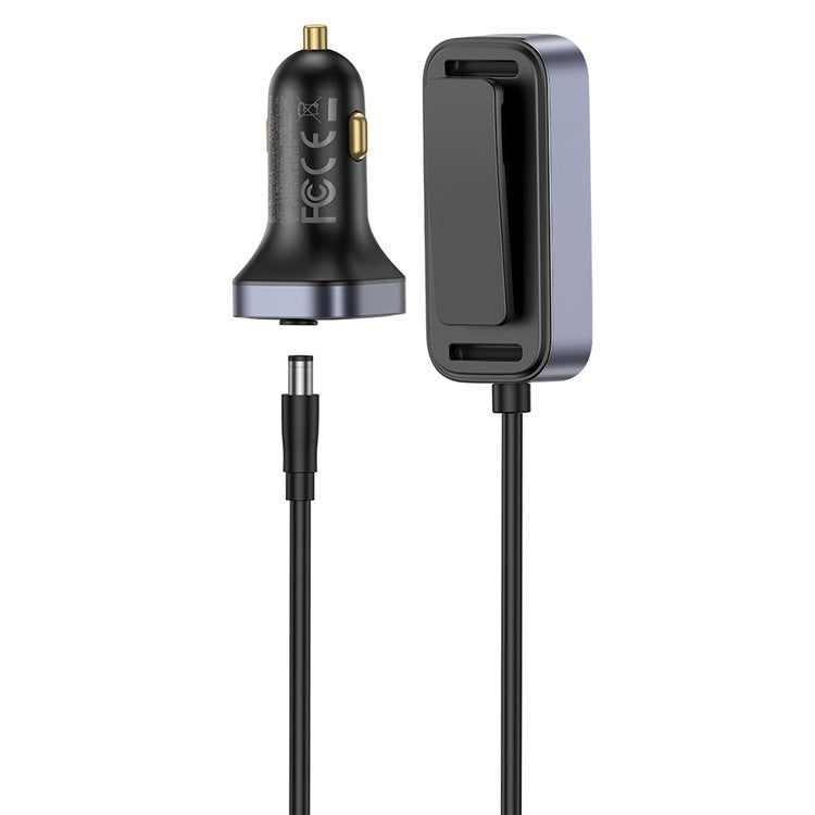 BASEUS Backseatpal L1 In-Vehicle Cigarette Lighter Car Charger 3 USB + 3 Type-C Power Strip - Black