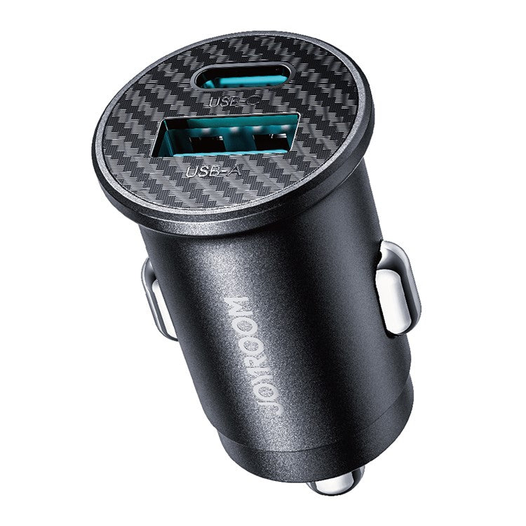 JOYROOM JR-CCN16 Mini 15W Car Charger Adapter USB-A+Type-C Dual USB Port Charger