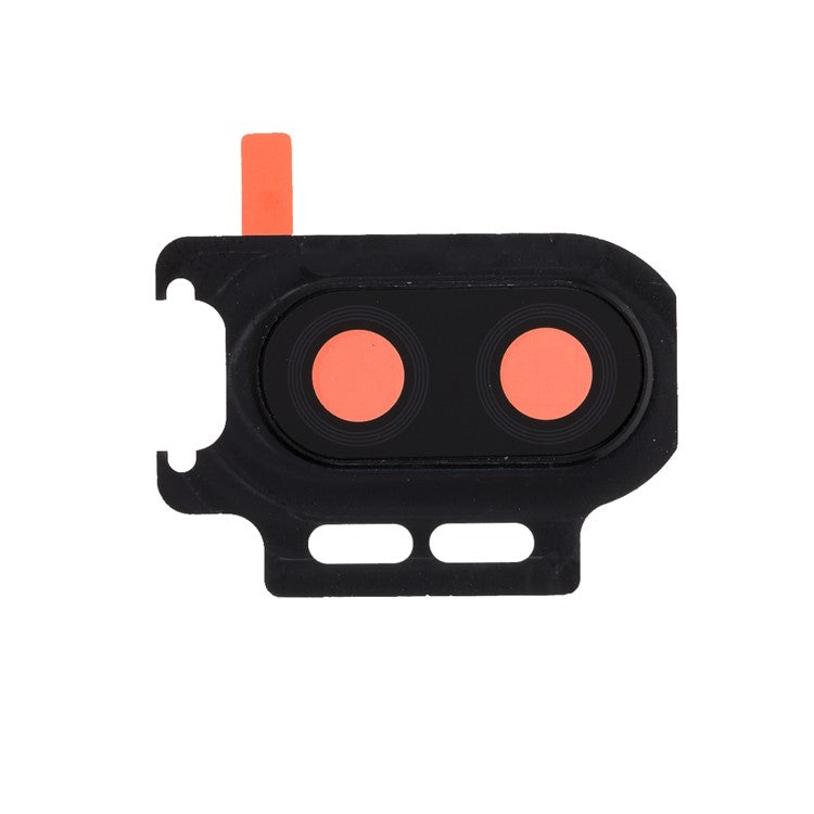 For OnePlus 6T OEM Back Camera Lens Ring Cover with Glass Lens Replacement Part - Black