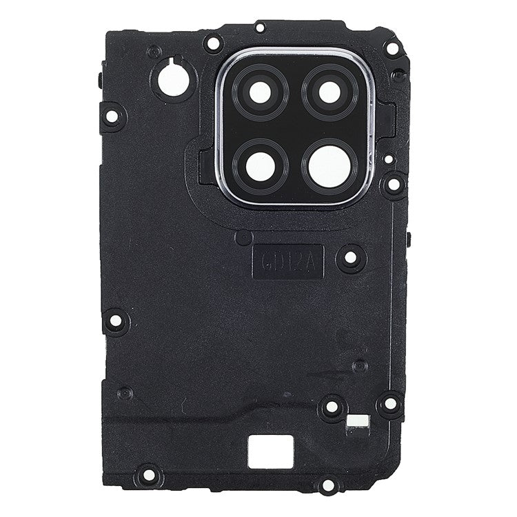 For Huawei P40 lite 4G OEM Rear Camera Lens Ring Cover + Motherboard Shield Cover (without Logo) - Black