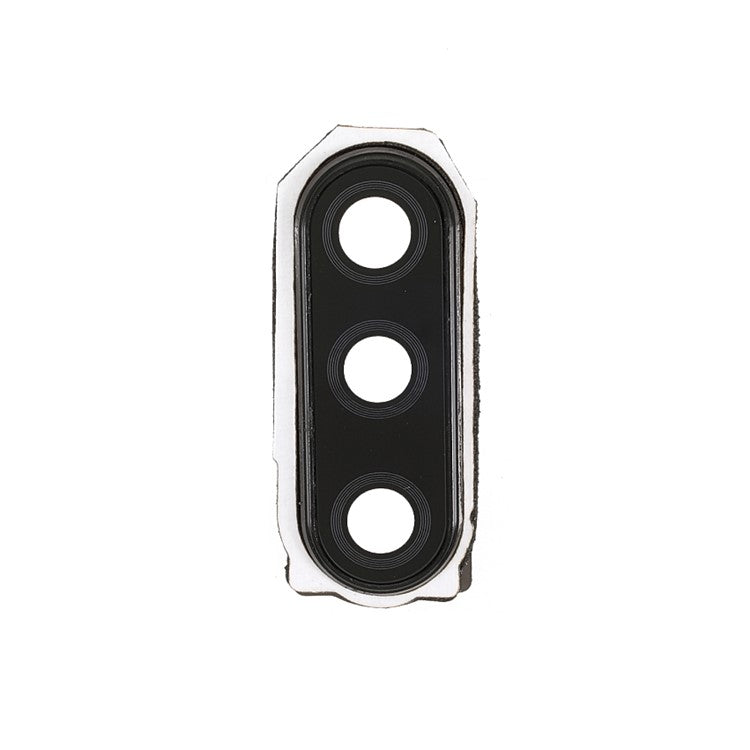 OEM Back Rear Camera Lens Ring Cover with Glass Lens Replacement with Glass Lens for Sony Xperia 5 - Black