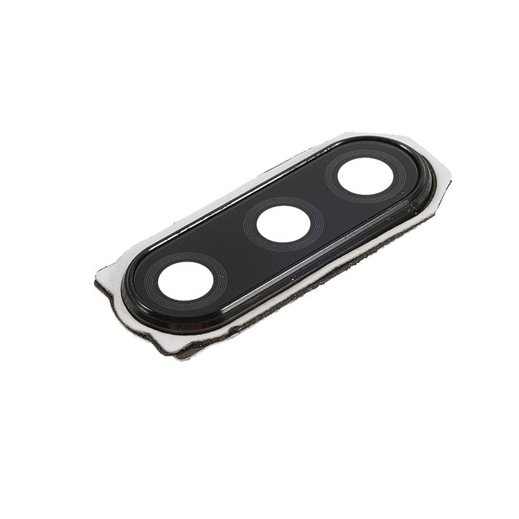 OEM Back Rear Camera Lens Ring Cover with Glass Lens Replacement with Glass Lens for Sony Xperia 5 - Black