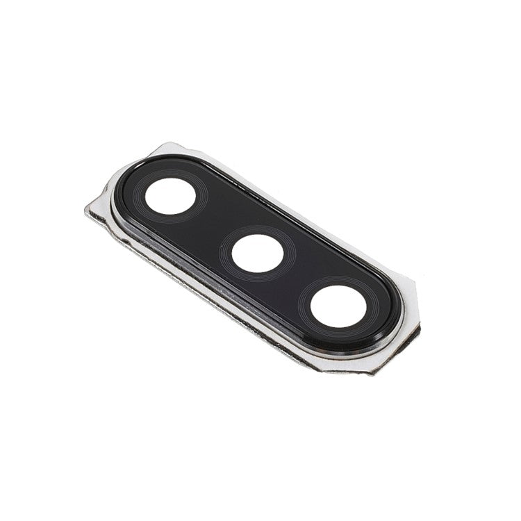 OEM Back Rear Camera Lens Ring Cover with Glass Lens Replacement with Glass Lens for Sony Xperia 5 - Silver