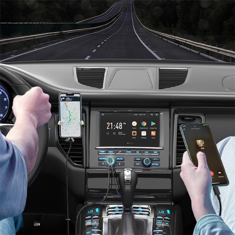 YOOBAO YB-213 42.5W Type-C + USB Car Charger Dual Port Mobile Phone Fast Charging Power Adapter