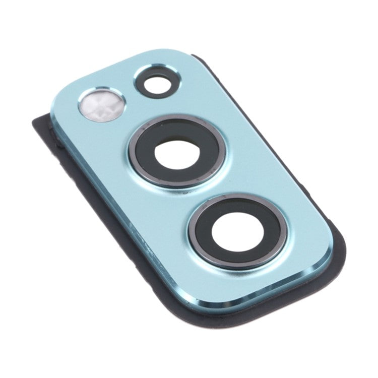 For OnePlus Nord 2 5G OEM Back Camera Lens Ring Cover with Glass Lens (without Logo) - Blue