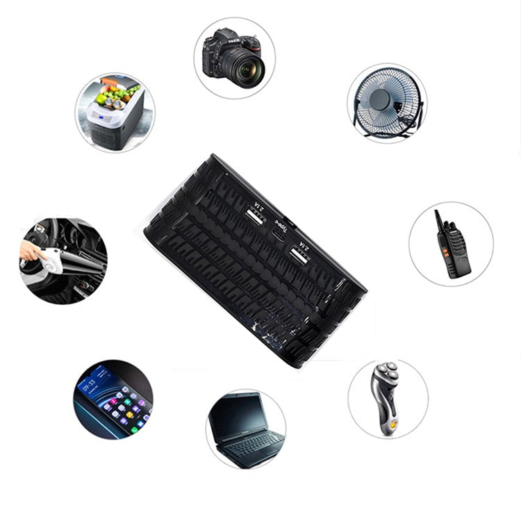 OLESSON 1654 Car Charger 4 Cigarette Lighter Sockets 2 USB + 1 Type-C Charging Adapter