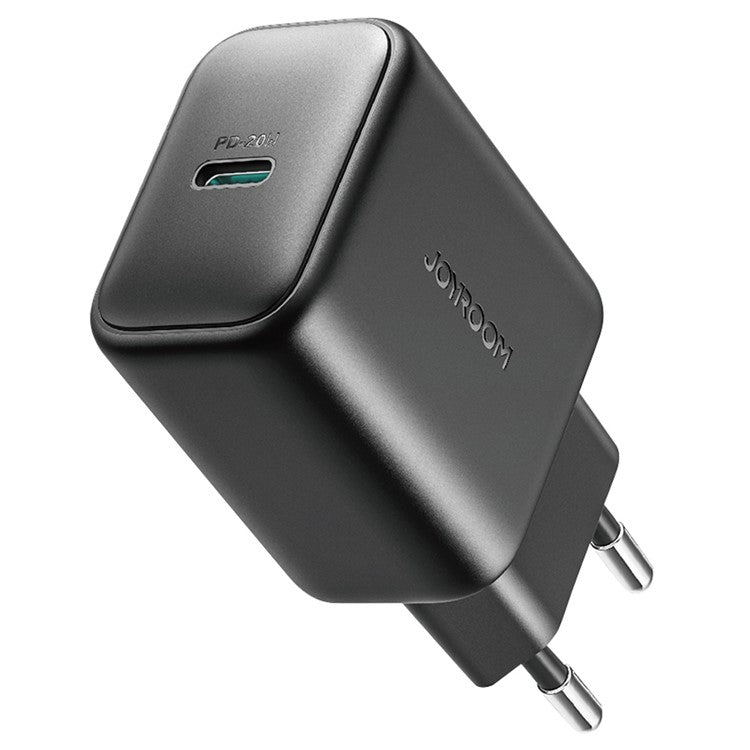 JOYROOM JR-TCF20 EU Plug PD 20W Fast Charger Type-C Charger Adapter for iPhone 16-15 Series - Black