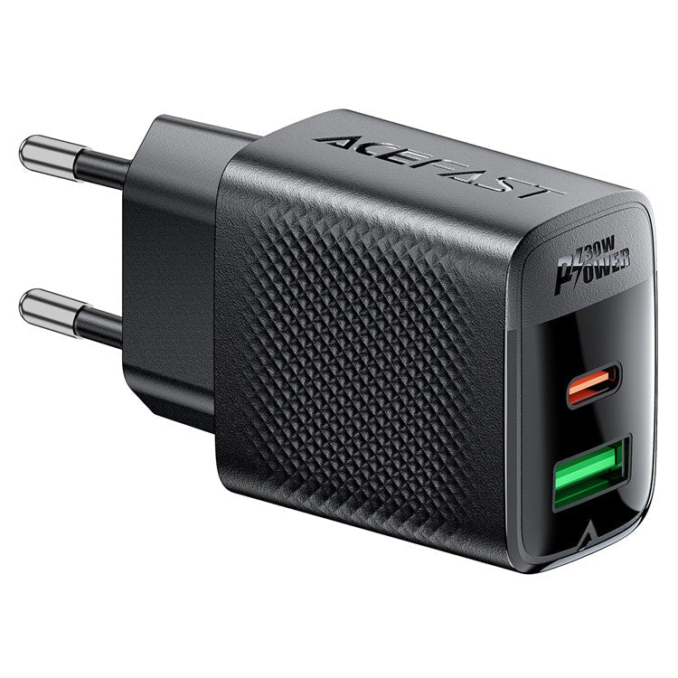ACEFAST A98 PD 30W GaN Wall Charger Type-C+USB-A EU Plug Charger Block, EU Plug