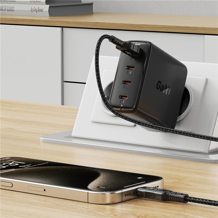 ACEFAST A94 PD 100W GaN Phone Charger 3 Type-C + USB-A Four Ports Power Adapter, EU Plug